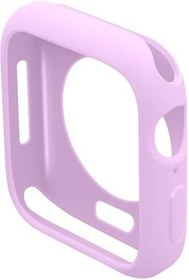 Resim bbtech Apple Watch 3/2/1 Seri Uyumlu 42mm Ince Yumuşak Silikon Çerçeve Ve Alt Kasa Koruyucu Kılıf;Lila 