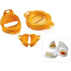 Resim Puf Böreği Çiğ Börek Poğaça Kurabiye Mantı Hamur Kapama Kalıbı Plastik Turuncu Diğer 