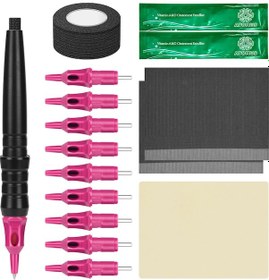 Resim Springsun Başlangıç Seviyesi Evde Dövme Yapımı İçin El Yapımı Alaşım Dövme Kalemi Ve Kartuş Seti 