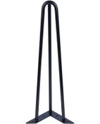 Resim Side Metal Ahşap Ve Kütük Sehpa Ayağı Masa Ayakları Siyah Diğer 