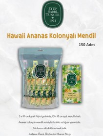 Resim Eyüp Sabri Tuncer 3 Paket Hawaii Ananas Kolonyalı Mendil 150'li ve ROSIE 