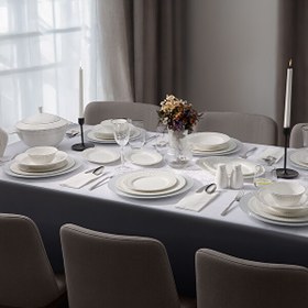 Resim Evaliza Charm Platin 60 Parça 12 Kişilik Yemek Takımı 