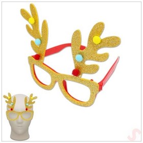 Resim Yılbaşı Gözlük - Altın 