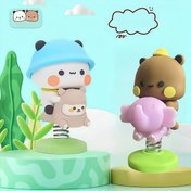 Resim Panda Yier ve Bubu Masaüstü Şirin Süsler, Araba Sucusu Aile Ve Arkadaşlar İçe Uygun Kısa Hediye Olarak Noel Cadılar Bayrami Dekorasyonlari Sonbaharlik Ev dekorasiyon Kolleksiyonel Figür 