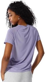 Resim Mira Kadın Beyaz Mor Antrenman T-Shirt 25KK1046-LIL 