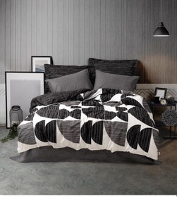 Resim Modern Çift Kişilik Nevresim Takımı Niko Antrasit - Elm-01-455888 Renkli 