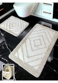 Resim Niva Taş 2li Banyo Paspası 60x100 50x60 Cm Taş 