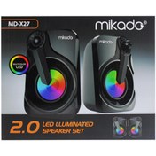 Resim MİKADO MD-X27 İLLUMINATE LED RENKLİ IŞIKLI SPEAKER 