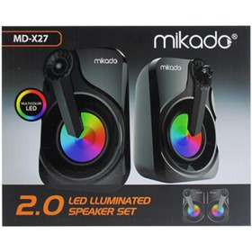 Resim MİKADO MD-X27 İLLUMINATE LED RENKLİ IŞIKLI SPEAKER 