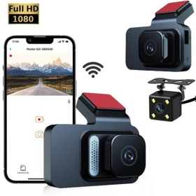 Resim gaman Y02 1080p Full HD 3 inç Wifi Araç içi Kamera - Ön-Arka 2 Kameralı Araç Kamerası 