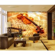 Resim Gitar Ve Müzik Notları Duvar Kağıdı 