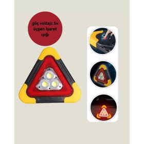 Resim Bucuks Mey Ithalat® 180° Döndürülebilir Asma Aparatlı Park ve Ikaz Lambası 