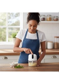 Resim Büro Ev Ofis Mutfağı İçin 280ml Şarjlı Taşınır Temizlenie Sessiz Mini Doğrayıcı Diğer 