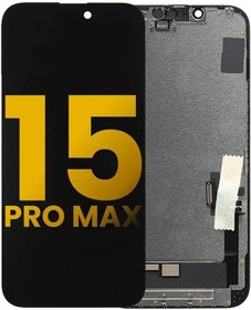 Resim Apple Uyumlu iPhone 15 Pro Max Lcd Ekran Dokunmatik Siyah Oled 