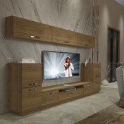 Resim Decoraktiv Trendstyle 9 Mdf Tv Ünitesi Tv Sehpası - Naturel Pera 