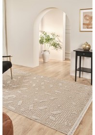 Resim Kaşmir Halı 7/24 İskandinav Sten 120x180 Cm Bej 