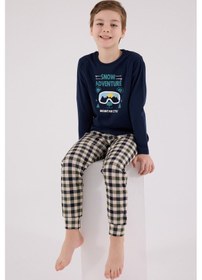 Resim Arnetta Erkek Çocuk Lacivert Pijama Takımı Ar3511-c-v1 