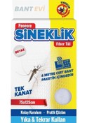 Resim Yapışkanlı Sineklik 75x125cm Tek Kanat Pencere Sineklik Bantlı 