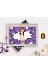 Resim Bk Gift Kişiye Özel Kız Çocuk Karikatürlü 1000 Parça Profesyonel Puzzle-7 