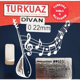 Resim Turkuaz DBT222 Divan Bağlama Teli 0.22 Bambam lı Takım Tel 022 