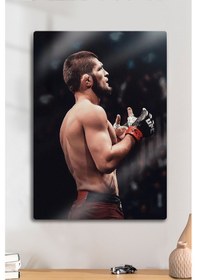 Resim Metal Üzerine Baskı - Khabib Nurmagomedov, Ufc, Parlak Tablo 