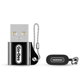 Resim Go Des GD-CT028 Type-C To Usb Çevirici - Siyah 