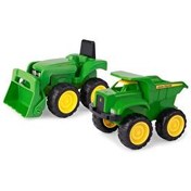 Resim John Deere Kamyon ve Traktör 2'li Kum Havuzu Seti 