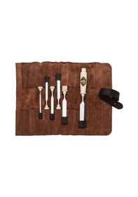 Resim Kirschen 1171002 Deri Rulo Çantalı Düz Iskarpela Takımı 6 Parça 