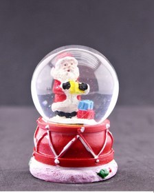 Resim Noel Baba Ve Hediye Paketleri Temalı Mini Boy Yılbaşı Kar Küresi 