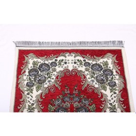 Resim Lüks Gülce Şönil Seccade - 0260 - Bordo Renk 