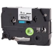 Resim Printpen Brother P Touch Tz Tape 9tfx221 Beyaz Esnek Etikete Siyah 9mmx8m Muadil 