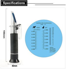 Resim ATC Pet Üre Serum Plazma Protein Refraktometresi 