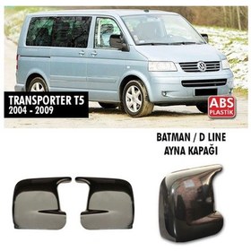 Resim Transporter T5 Yarasa Batman Ayna Kapağı Parlak Siyah 2004-2009 