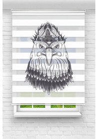 Resim Perdecizade Enxboy Şahin Dijital Baskılı Zebra Perde-cocuk Odası-stor Perde Renkli 