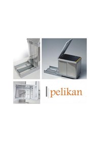 Resim Pelikan 21700 Raylı Dolap İçi Çöp Kovası 16 Lt Krom 