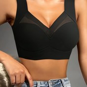 Resim Kadınlar İçin Dikişsiz Sütyen, Tokasız, Giymesi ve Çıkarması Kolay, Push-Up Destekli, Çıkarılamayan Göğüs Pedleri, Ayarlanamayan Omuz Askıları, Üç Renk Paketi, Yoga için Kullanılabilir, Günlük Kullanım İçin, İç Çamaşırı 