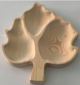 Resim Ahşap Çam Sunum Çerez Tabağı Ahşap 