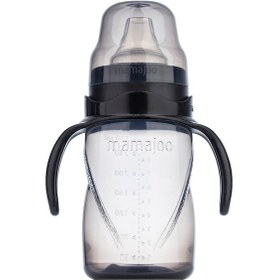 Resim Mamajoo Kulplu Akıtmaz Eğitici Bardak Black 270 ML & Anti-Kolik B Siyah 