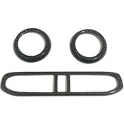 Resim Honmex 2022 Hyundai İ10 İç Dekorasyonu: Karbon Fiber Abs Klima Vant Çerçevesi - Kolay Kurulum, Uyum 