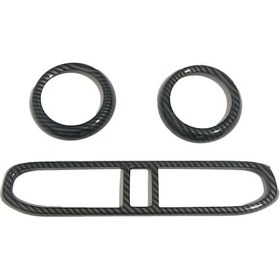 Resim Honmex 2022 Hyundai İ10 İç Dekorasyonu: Karbon Fiber Abs Klima Vant Çerçevesi - Kolay Kurulum, Uyum 