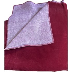 Resim SERA Okey Oyun Masa Örtüsü Ince Kadife Bordo 140 X 140 Cm 