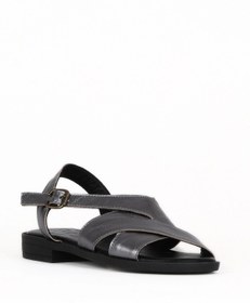 Resim Bueno Shoes Kurşun Deri Kadın Düz Sandalet 01we2803 