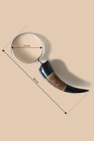 Resim Horn-Handled Magnifying Glass Black-Brown 