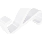 Resim Vkemall Abs Malzeme Ahşap Kapı Çekmecesi, Çanta, Palto, Havlu, Şapka, Eşarp Asma Kanca, 9.8x4.5x2.5cm, 24g, Beyaz 