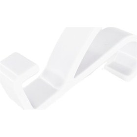 Resim Vkemall Abs Malzeme Ahşap Kapı Çekmecesi, Çanta, Palto, Havlu, Şapka, Eşarp Asma Kanca, 9.8x4.5x2.5cm, 24g, Beyaz 