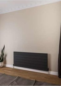 Resim Warma Agrilia Yatay Alüminyum Radyatör 1400x603 Pütürlü Antrasit 7946 