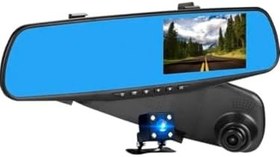 Resim 4.3” Dikiz Ayna 1080P Araç Kamerası - Çift Kameralı + Arka Kamera 