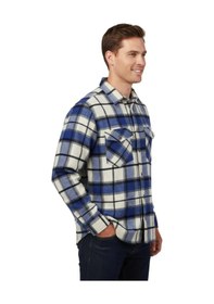 Resim Erkek Kışlık Çift Cep Kapaklı Oduncu Gömlek Bgl-st04930 Indigo 