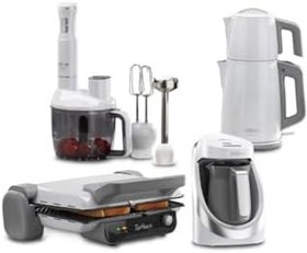 Resim Stilevs White Quartz 4lü Elektronik Çeyiz Seti 