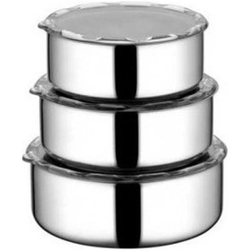 Resim Inter Çelik 3'Lü Saklama Kabı Çok Renkli 